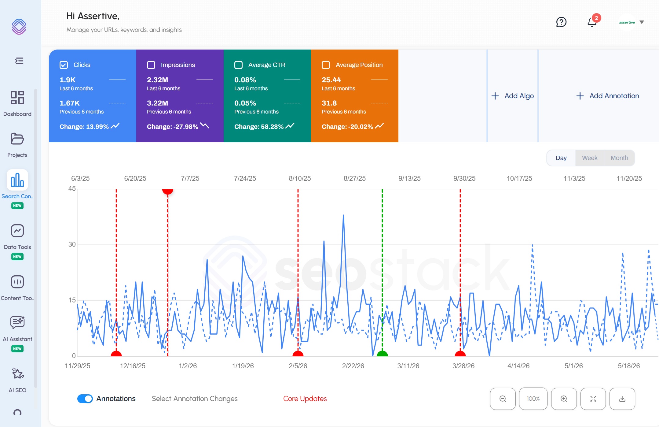 GSC Comparison Dashboard