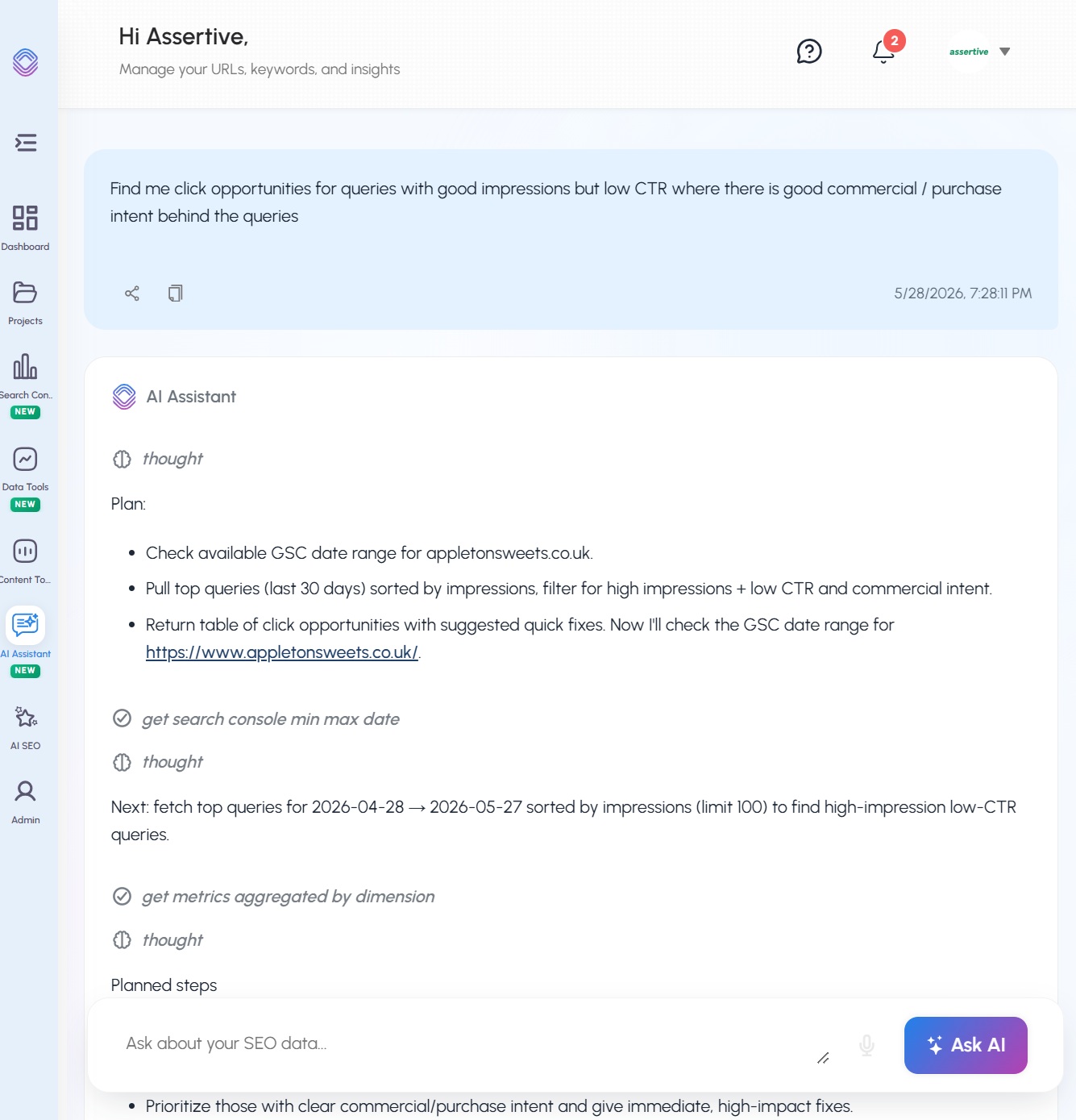 SEO Stack AI Assistant